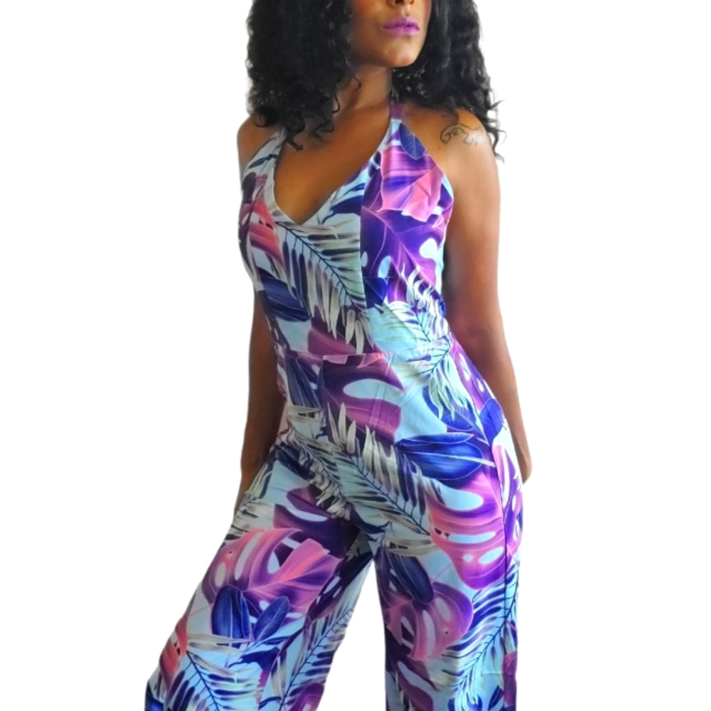 Bright Neon Colors Summer Jumpsuit